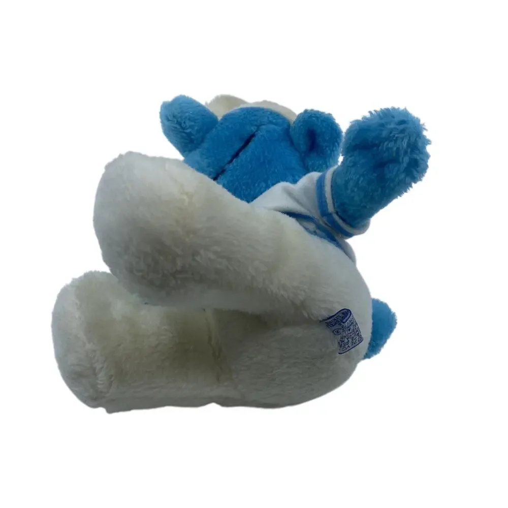 Vintage Smurf & Smurfette Bean Bag Plush Lot Wallace Berrie Peyo 1979 & 1981